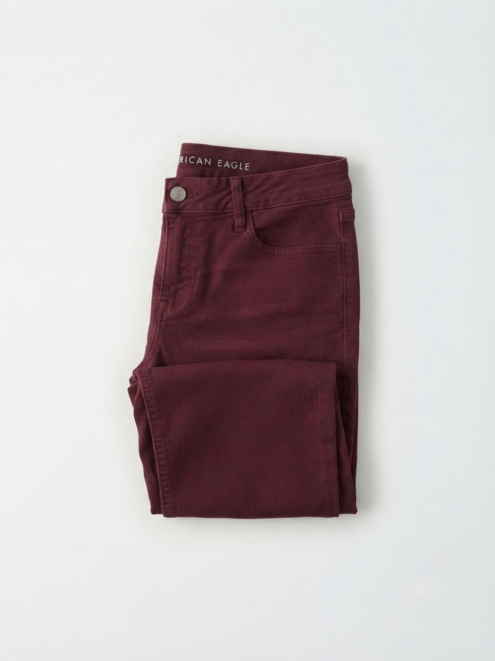 American Eagle Outfitters Women's Maroon Jeggings